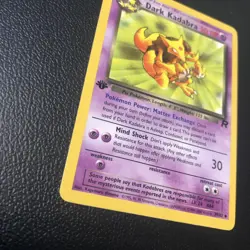 Dark Kadabra 39/82 Team Rocket First Edition Pokemon Card Mint Condition - Image 2