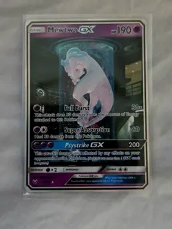 Pokemon Mewtwo GX Ultra Rare Holo Shining Legends 78/73 Card English 2017 - Image 1