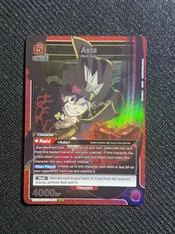 Asta Union Rare Black Clover UE08BT/BCV-1-075 Union Arena Card - Image 1