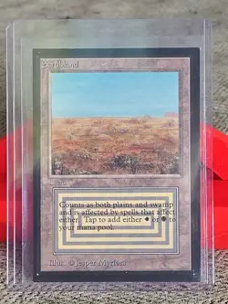 1993 MTG Magic the Gathering Collectors' Edition Scrubland Card NM+ Condition - Image 1
