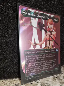 Final Fantasy MTG - Vanille, Cheerful l'Cie Borderless Surge Foil (Near Mint) - Image 4