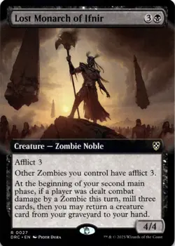 Lost Monarch of Ifnir EXTENDED ART Commander: Aetherdrift Magic MTG NM - Image 1