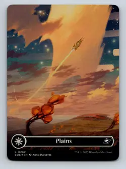 MTG Plains (0262) (Borderless) Edge of Eternities Foil NM - Image 1