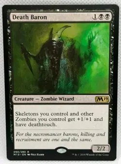 1x MTG Death Baron - Core Set 2019 Rare! NM Mint! Ships Fast - Image 1