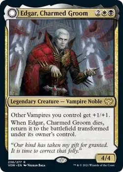 Edgar, Charmed Groom R Innistrad: Crimson Vow 236 NM - Image 1