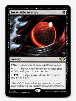 Insatiable Avarice [Outlaws of Thunder Junction] MTG Magic NM/M 💀 - Image 1