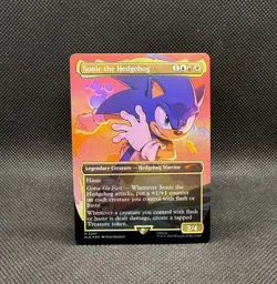 MTG Sonic the Hedgehog (Rainbow Foil Edition) Secret Lair x Sonic 2087 - Image 1