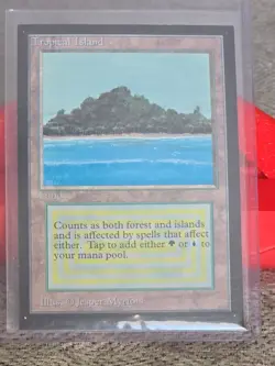 1993 TROPICAL ISLAND Magic the Gathering Collector's Edition CE MTG Sharp - Image 1