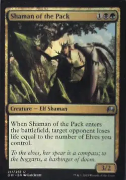 Shaman of the Pack - Magic Origins: #217, Magic: The Gathering Nm C279 - Image 1