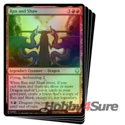 Foil Ran And Shaw X4 M/NM Magic: The Gathering MTG Avatar: The Last Airbender - Image 1