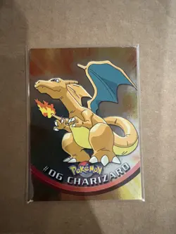 Pokemon Charizard #06 Holo Topps 1999 TV Animation Edition BLUE label - Image 1