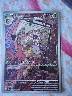 Pokemon TCG Lileep 145/142 Illustration Rare - Stellar Crown - NM - Image 1