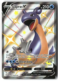 Lapras V ⭐ SV110/SV122 Holo Rare V Shining Fates Shiny Vault 2021 Pokemon NM - Image 1