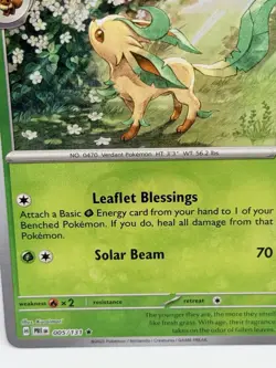 Pokemon TCG Leafeon 005/131 Master Ball Reverse Holo Prismatic Evolutions - Image 3