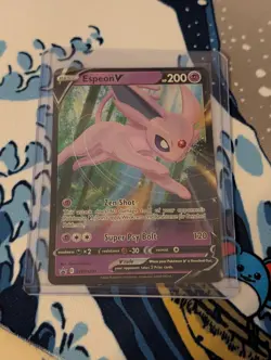 Pokemon Espeon v Holo Black Star Promo SWSH201 TCG Card Near Mint Condition - Image 1