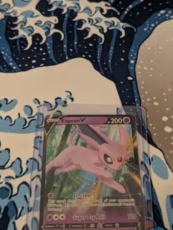Pokemon Espeon v Holo Black Star Promo SWSH201 TCG Card Near Mint Condition - Image 2