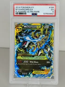 Pokemon M Charizard EX XY Flashfire Holo Ultra Rare #108 PSA 5 - Image 2