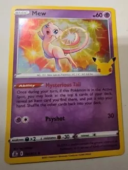 Mew 11/25 SWSH Celebrations Holo Rare Pokemon TCG 011/025 Bin SC1 - Image 1