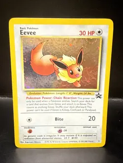 Pokemon - Eevee 11/53 - Wotc - Black Star Promo Holo AF - Image 2