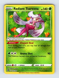 Radiant Tsareena - Silver Tempest 016/195 - Radiant Rare - NM - Pokemon - Image 1