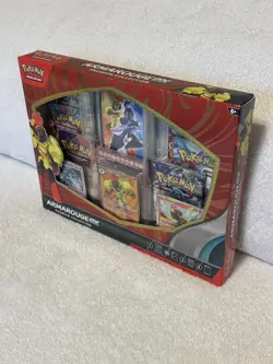 Pokemon- Armarouge Ex Premium Collection Box (6 Boosters, Sleeves & More) NEW - Image 3
