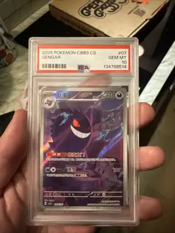 Gengar #307 Pokemon Chinese Gem Pack 3 PSA 10, CBB3 CS 2025 - Image 1