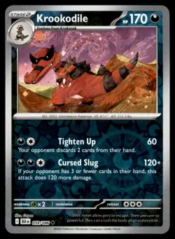 Krookodile 059/086 Uncommon Black Bolt Pokemon Reverse Holo Near Mint - Image 1