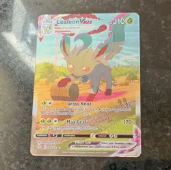 Pokemon TCG Leafeon VMAX Secret Rare Alternate Art Holo 205/203 Evolving Skies - Image 1