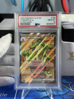 Pokemon Hydrapple ex 156/142 PSA 10 Sv07: Stellar Crown Holo TCG - Image 1