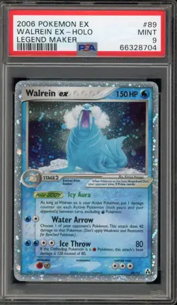 Pokemon Walrein ex EX Legend Maker Holo Ultra Rare #89 PSA 9 Mint - Image 1