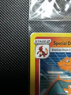 Pokemon TCG Special Delivery Charizard SWSH075 Sealed SWIRL & HOLO BLEED - Image 2