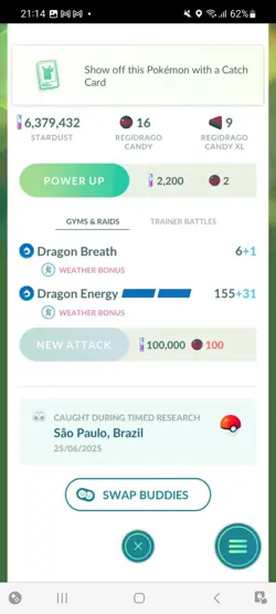 Pokemon Go Legendary Regidrago ( Low CP ) - Image 3
