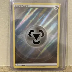 Steel Energy 159/159 Holo Textured Rare Pokemon 2023 Crown Zenith NM Full Art - Image 1