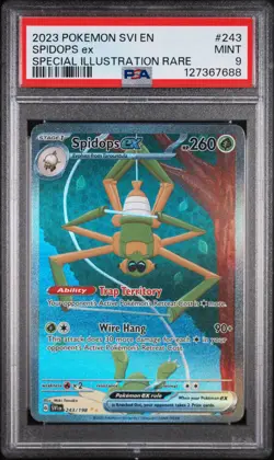 POKEMON PSA 9 SPIDOPS EX SPEC. ILL. RARE 243/198 SCARLET e VIOLET ENGLISH 2023! - Image 1