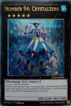 DUSA-EN006 NUMBER 94: CRYSTALZERO ULTRA RARE 1ST EDITION YuGiOh CARD - Image 1