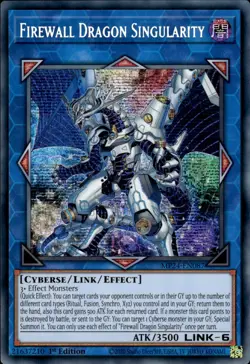 Firewall Dragon Singularity - Prismatic Secret Rare 1st MP24-EN087 - NM - YuGiOh - Image 1