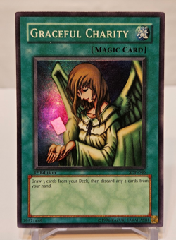 Graceful Charity SDP-040 Super Rare 1st Edition Yugioh 991 - Image 1