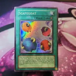 Yugioh! Scapegoat SDJ-041 Super Rare 1st Edition - Image 1