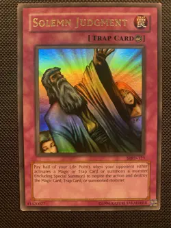 Solemn Judgment Yu-Gi-Oh TCG MRD-127 Ultra Rare 🙌🏻 - Image 3