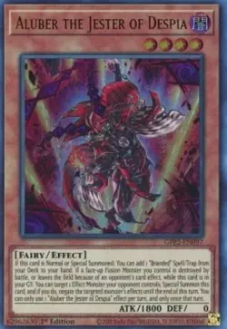 Yugioh-Aluber The Jester of Despair-Ultra Rare-1st Edition-GFP2 EN097 (NM) - Image 1