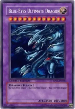 Yugioh-Blue-Eyes Ultimate Dragon-Secret Rare-Limited Edition-RP01 EN000 (LP) - Image 1