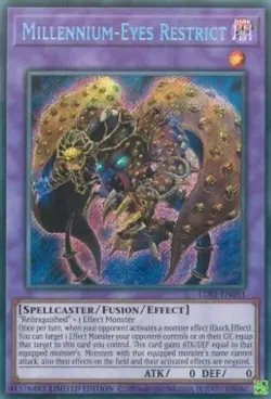 Yugioh-Millennium-Eyes Restrict-Secret Rare-Limited Edition-LDS1 EN051 (LP) - Image 1