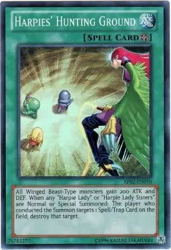 Yugioh-Harpies' Hunting Ground-Super Rare-UNL-AP02 EN010 (NM) - Image 1