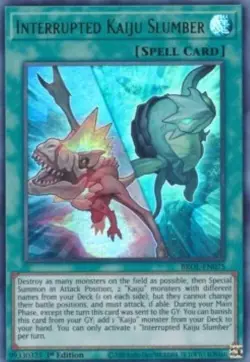 Yugioh-Interrupted Kaiju Slumber-1st Edition-BROL EN075 (LP) - Image 1
