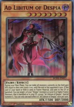 Yugioh-Ad Libitum of Despia-Super Rare-1st Edition-BODE EN011 (LP) - Image 1