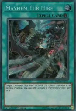 Yugioh-Mayhem Fur Hire-Secret Rare-1st Edition-DASA EN025 (LP) - Image 1