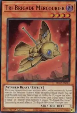 Yugioh-Tri-Brigade Mercourier-Ultra Rare-1st Edition-SDAZ EN001 (LP) - Image 1