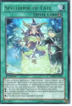 Yugioh-Spellbook of Fate-Ultra Rare-1st Edition-ABYR EN059 (LP) - Image 1
