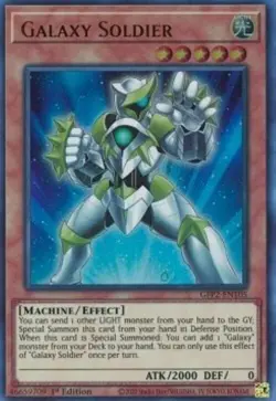 Yugioh-Galaxy Soldier-Ultra Rare-1st Edition-GFP2 EN105 (LP) - Image 1