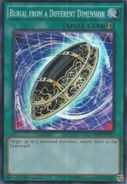 Yugioh-Burial From a Different Dimension-Super Rare-1st Edition-THSF EN051 (LP) - Image 1